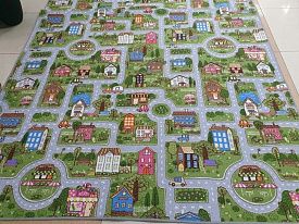 Детский гипоаллергенный искусственный ковер-палас LITTLE TOWN-A