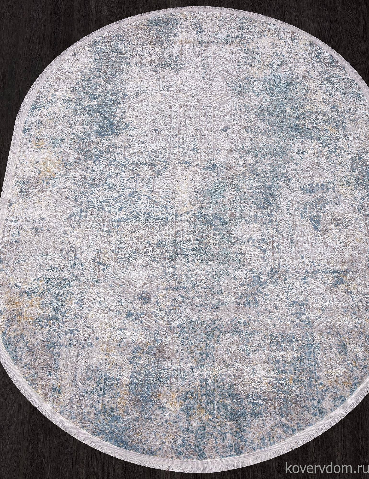 Ковер AJMAL LP 257 CREAM / TURQUOISE Овал Ковер AJMAL LP 257 CREAM / TURQUOISE Овал