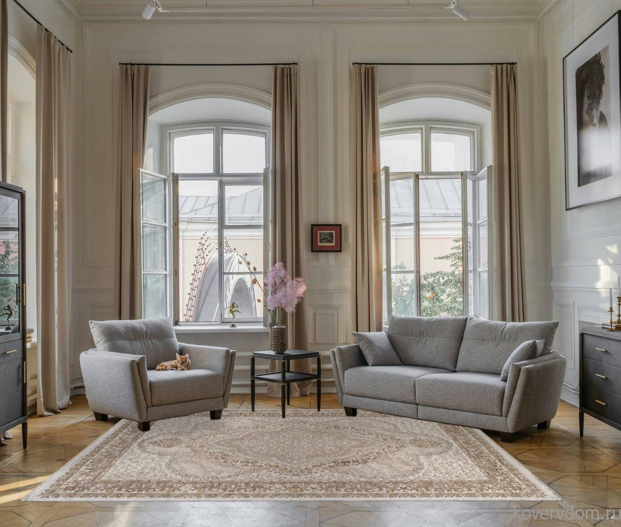 Ковер MOSSO 27226A BEIGE / BEIGE