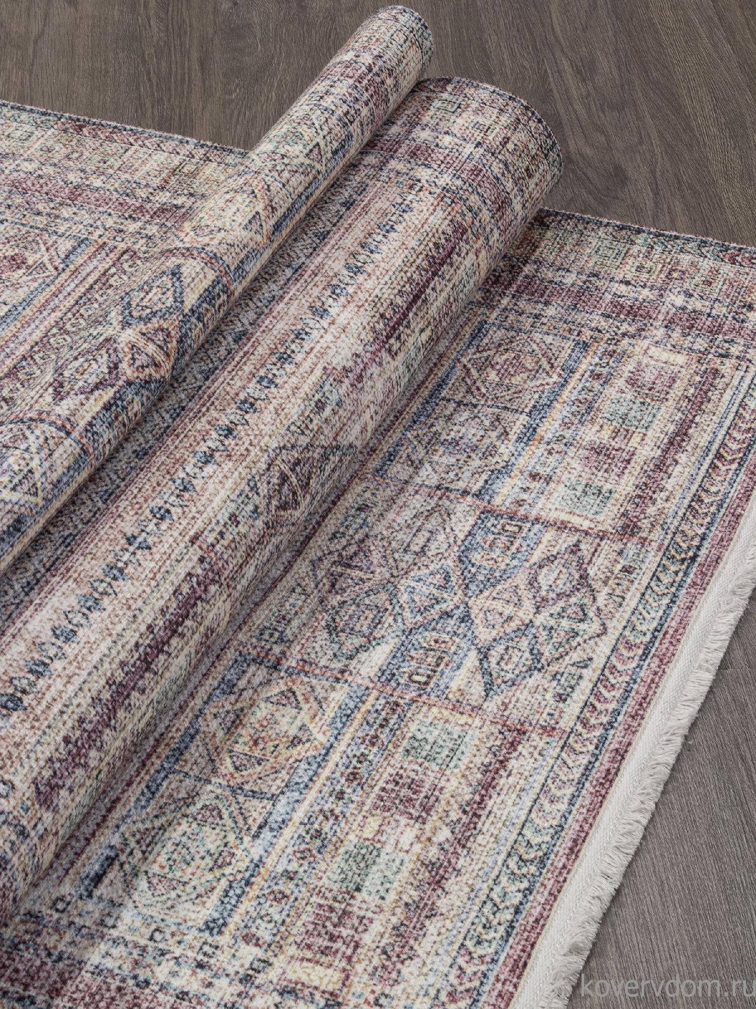 Ковер из полиэстера ЛОТУС AB103A КРАСНЫЙ / СИНИЙ Ковер из полиэстера ЛОТУС AB103A КРАСНЫЙ / СИНИЙ