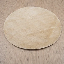 Пушистый ковер из Турции из искусственного меха Chic 1000A BEIGE_2000 круг