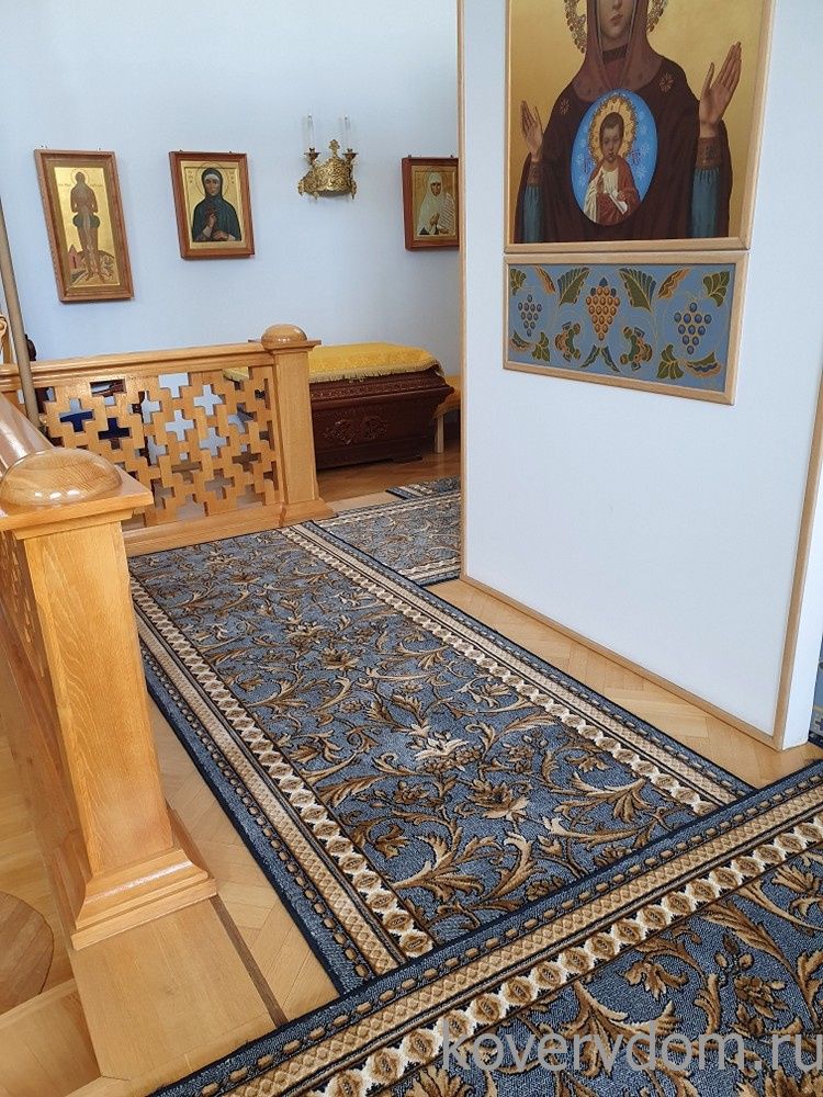Ковровая композиция в храм 39-38 сине-голубая