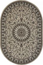 Овальный ковер обычный ворс GAVANA-A D409 BEIGE Овал