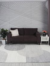 Ковер в гостиную серый NENSI GL235G GREY / GREY