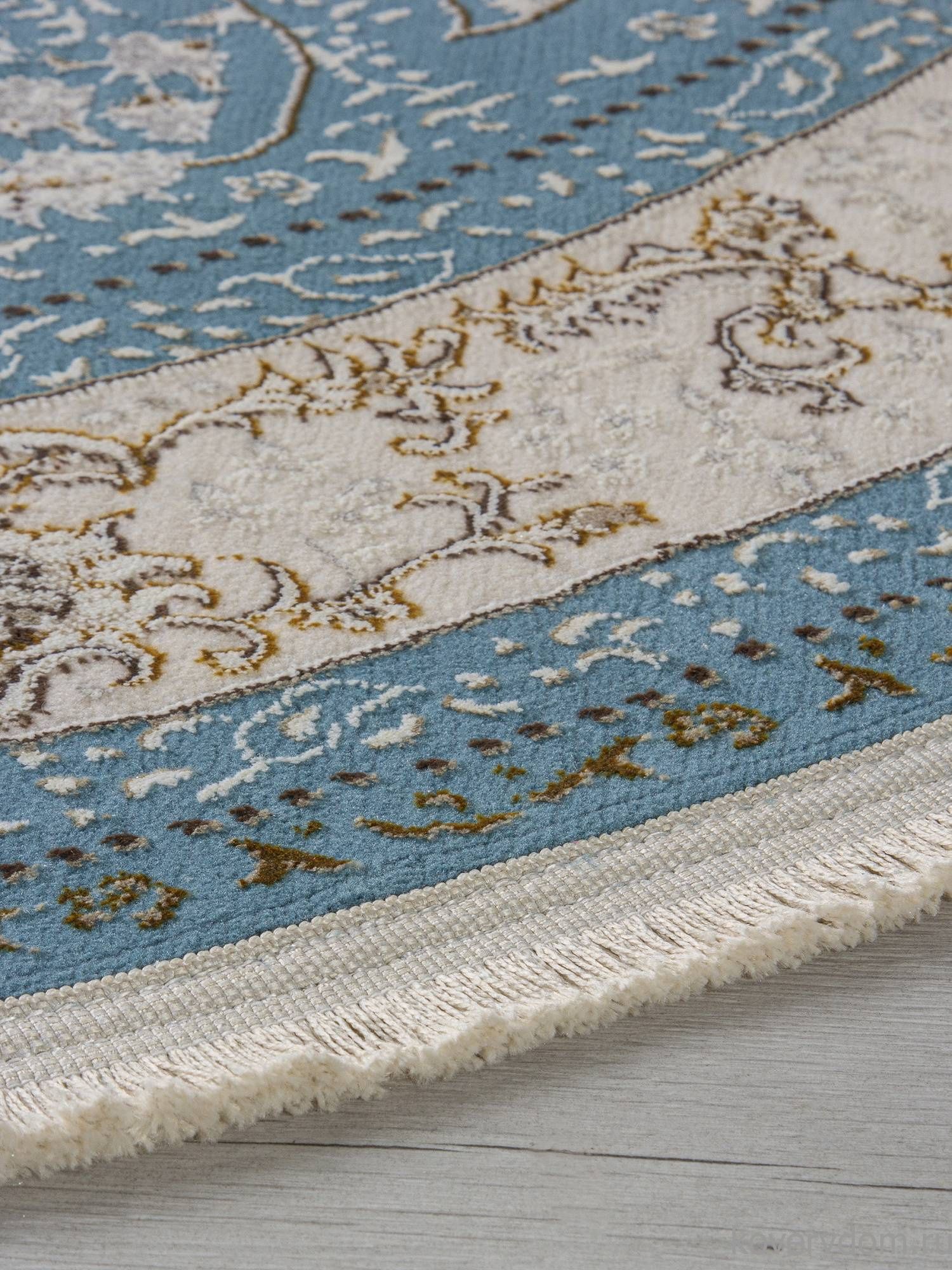 Ковер ZARINA M101B BLUE / BLUE Овал Ковер ZARINA M101B BLUE / BLUE Овал