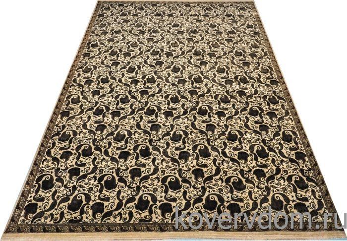 Ковер ручной работы из шелка и шерсти Silk-Wool FR-1A Ivory