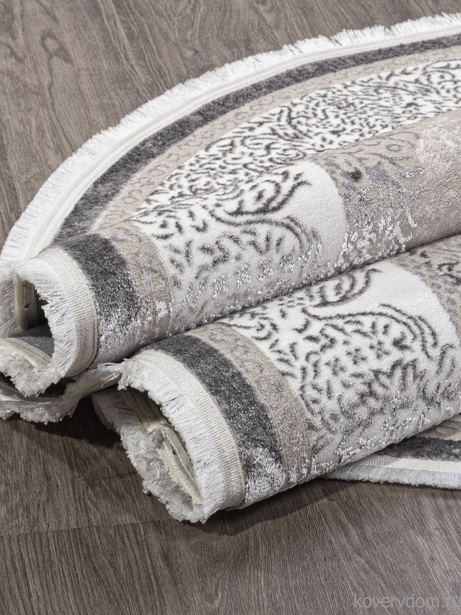 Ковер ALFANI Q009A GREY FDY / CREAM SHRINK Овал Ковер ALFANI Q009A GREY FDY / CREAM SHRINK Овал