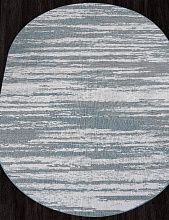 Круглый ковер-циновка KAIR S143 BLUE Овал