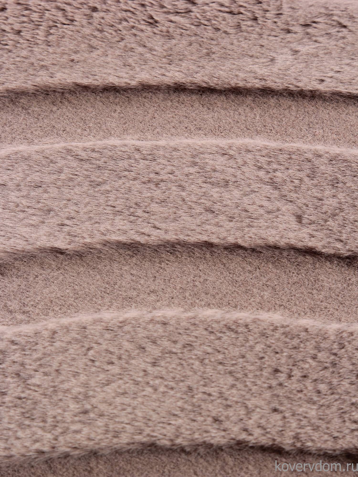 Ковер из искусственного меха RABBIT CARVING PX4005 BROWN / BROWN Круг