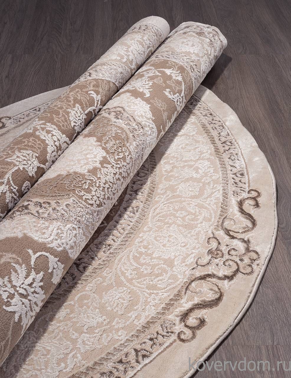 Ковер ARMINA 03874B BROWN / BROWN Круг Ковер ARMINA 03874B BROWN / BROWN Круг