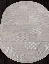 Ковер безворсовый-циновка KAIR-A S148 BEIGE Овал