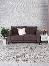 Круглый ковер LAVIN AB739E BEIGE / BLACK