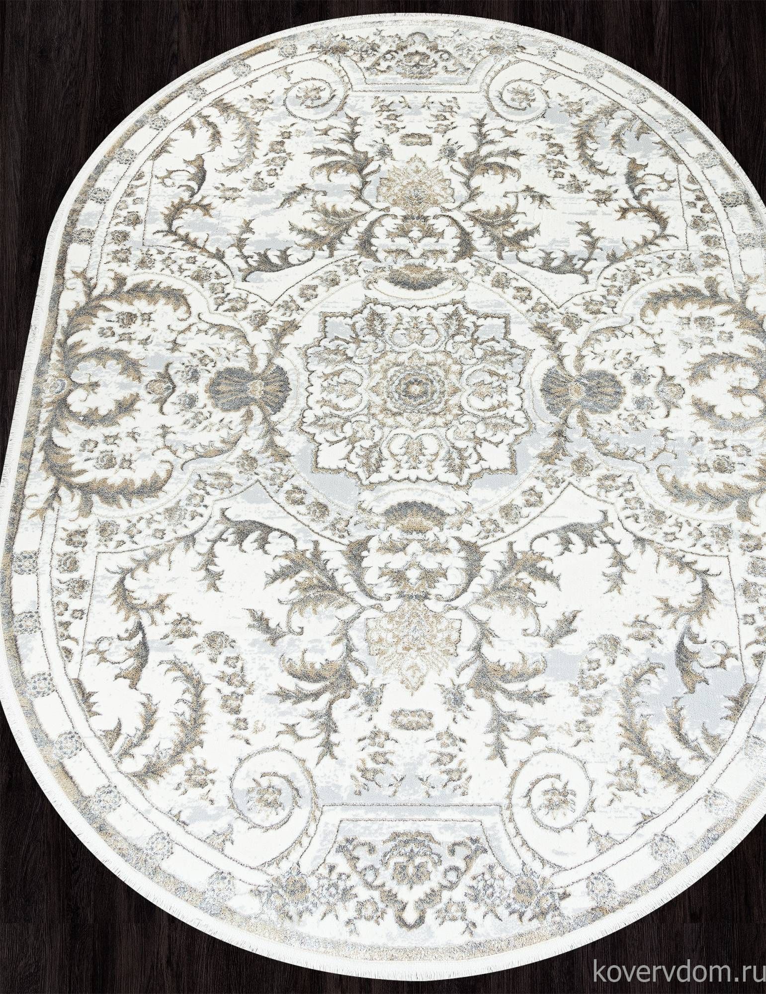 Ковер SAHARA 00765A GREY FDY / CREAM HB Овал