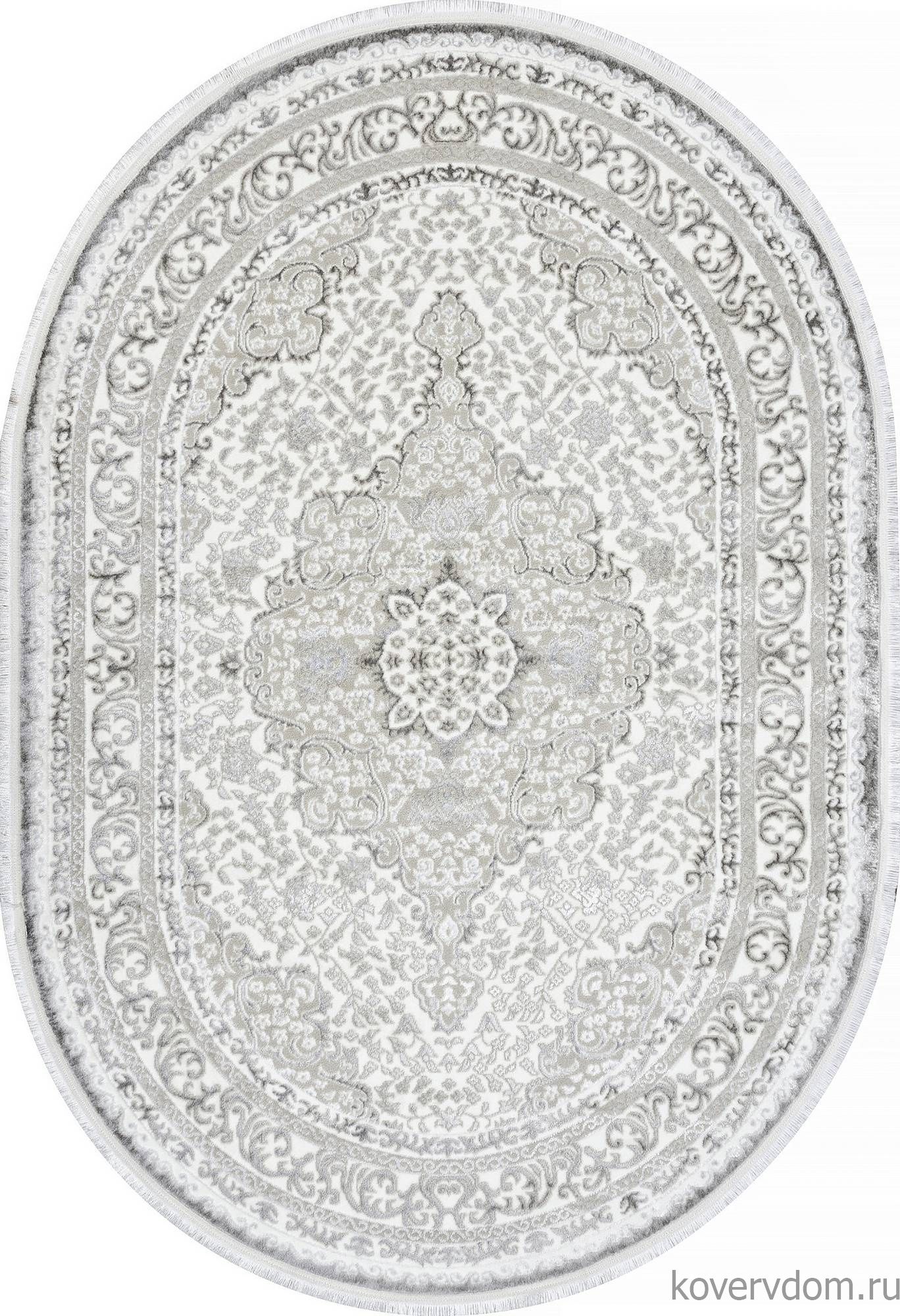 Ковер ALFANI Q011A GREY FDY / CREAM SHRINK Овал Ковер ALFANI Q011A GREY FDY / CREAM SHRINK Овал