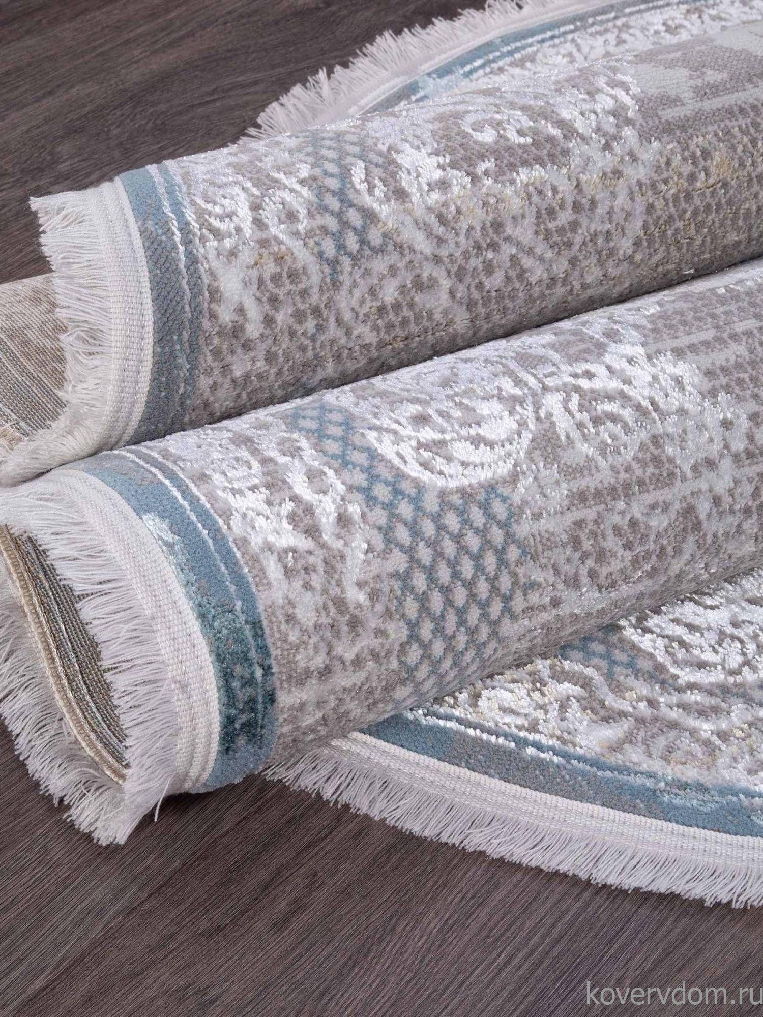 Ковер AJMAL LP 289 CREAM / TURQUOISE Овал Ковер AJMAL LP 289 CREAM / TURQUOISE Овал