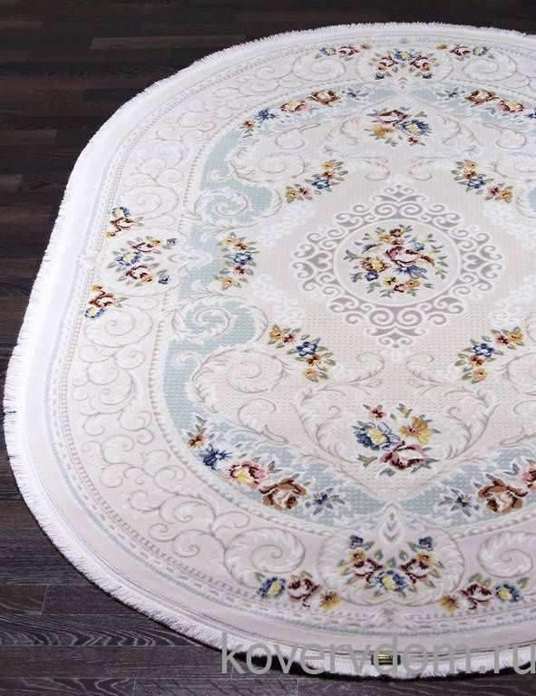 Ковер TRUVA 08327A BLUE / BLUE Овал Ковер TRUVA 08327A BLUE / BLUE Овал