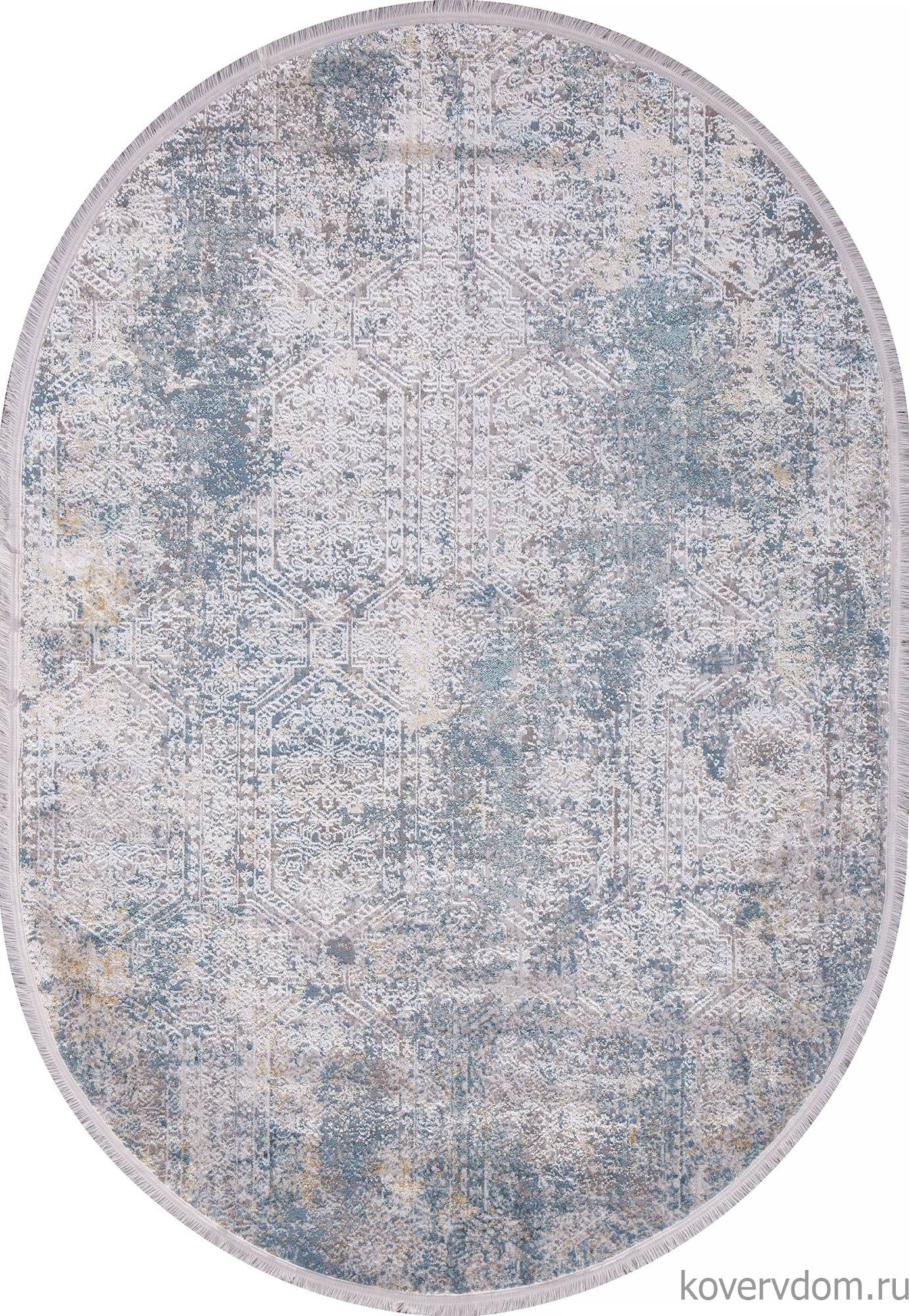 Ковер AJMAL LP 257 CREAM / TURQUOISE Овал Ковер AJMAL LP 257 CREAM / TURQUOISE Овал