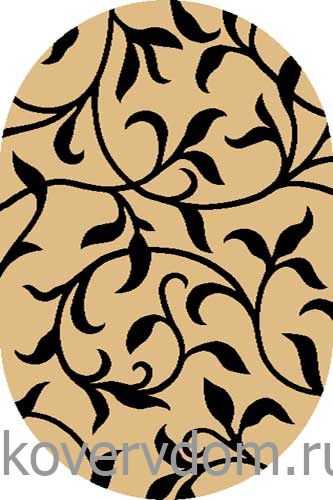 Ковер COMFORT SHAGGY 2 s682 BEIGE-BLACK Овал Ковер COMFORT SHAGGY 2 s682 BEIGE-BLACK Овал