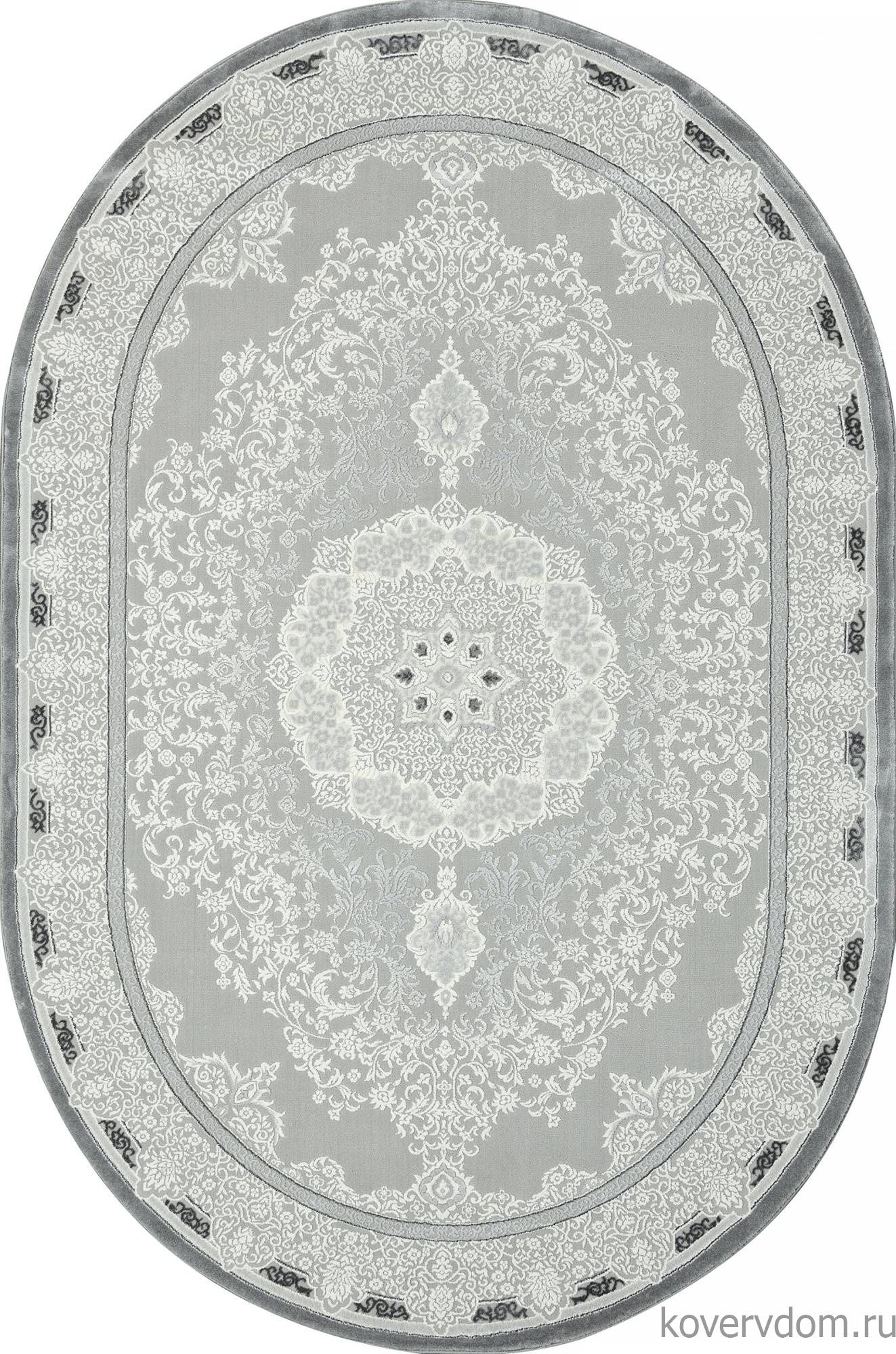 Ковер NENSI GL038G GREY / GREY Овал Ковер NENSI GL038G GREY / GREY Овал