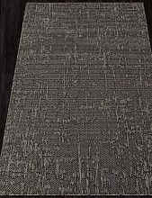 Однотонный ковер-циновка KAIR S136 BLACK-GRAY