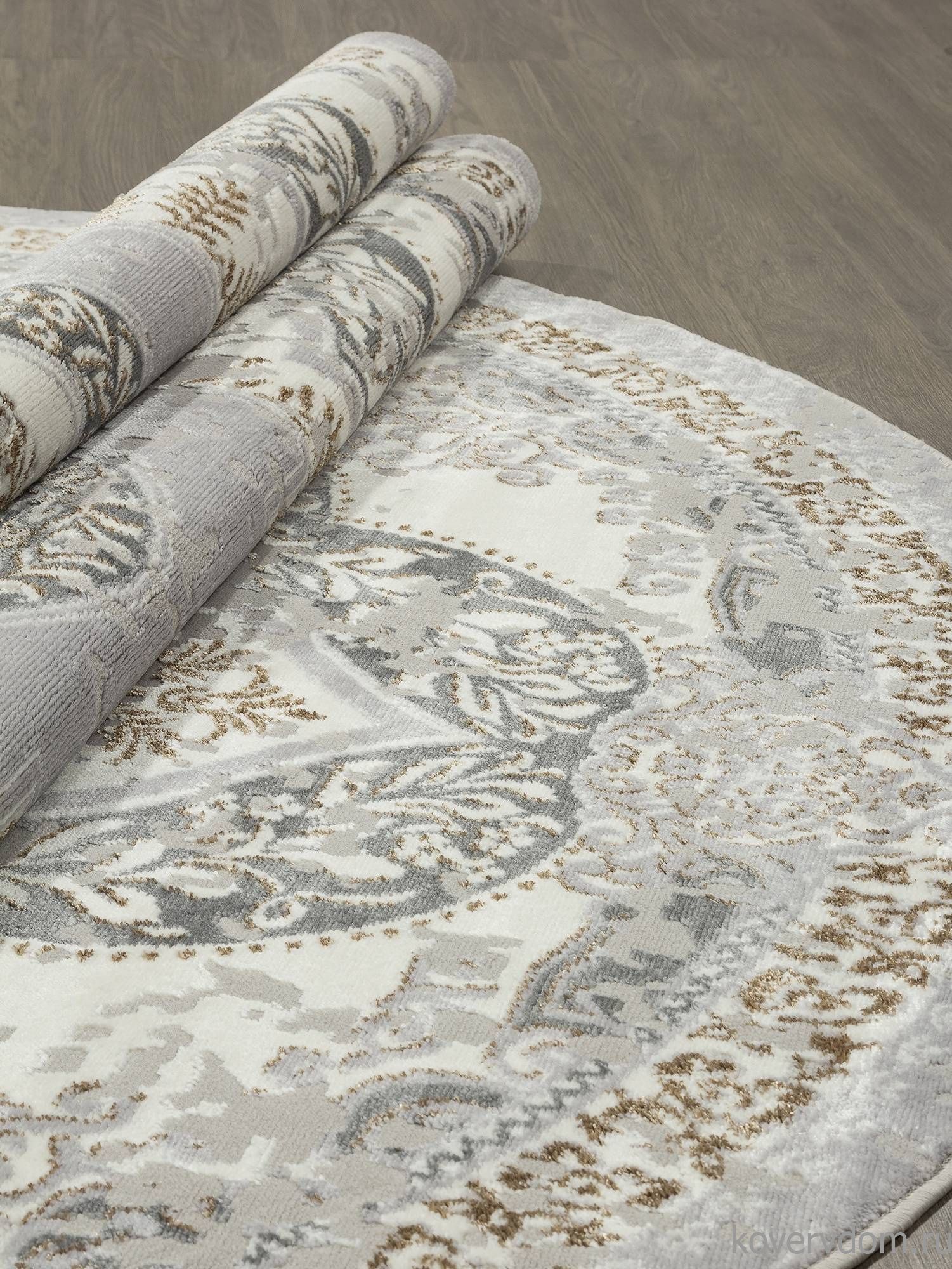 Ковер PALERMO F290 GRAY-GREEN Овал Ковер PALERMO F290 GRAY-GREEN Овал